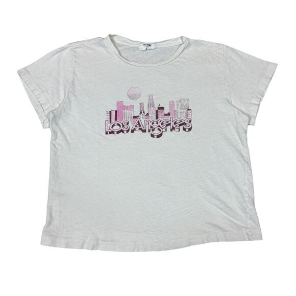 Re/Done Los Angeles Skyline Classic Tee Women's XS Retro Vintage - Picture 1 of 9